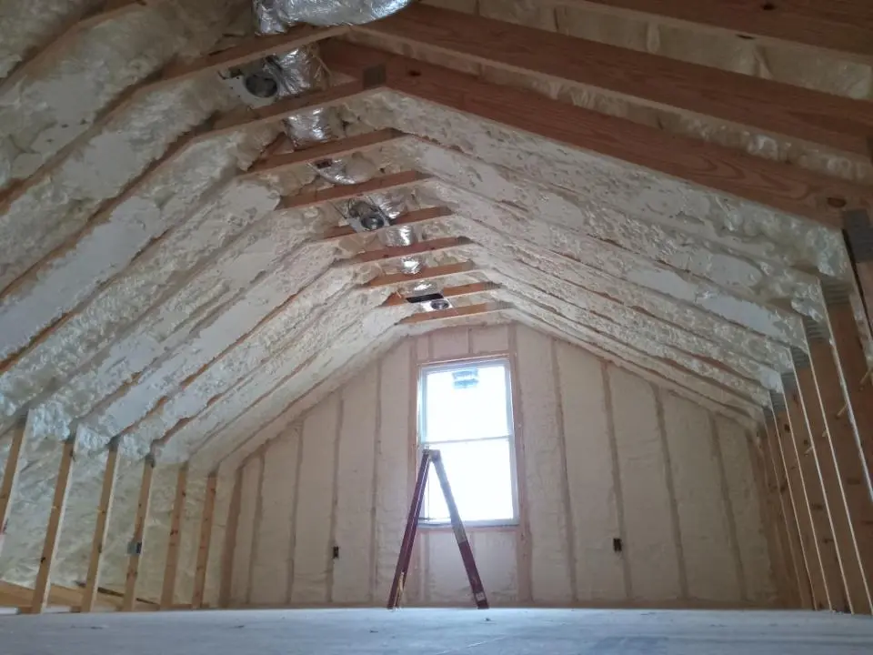Spray foam roofing application for Crawl Space Insulation project in Pine Castle